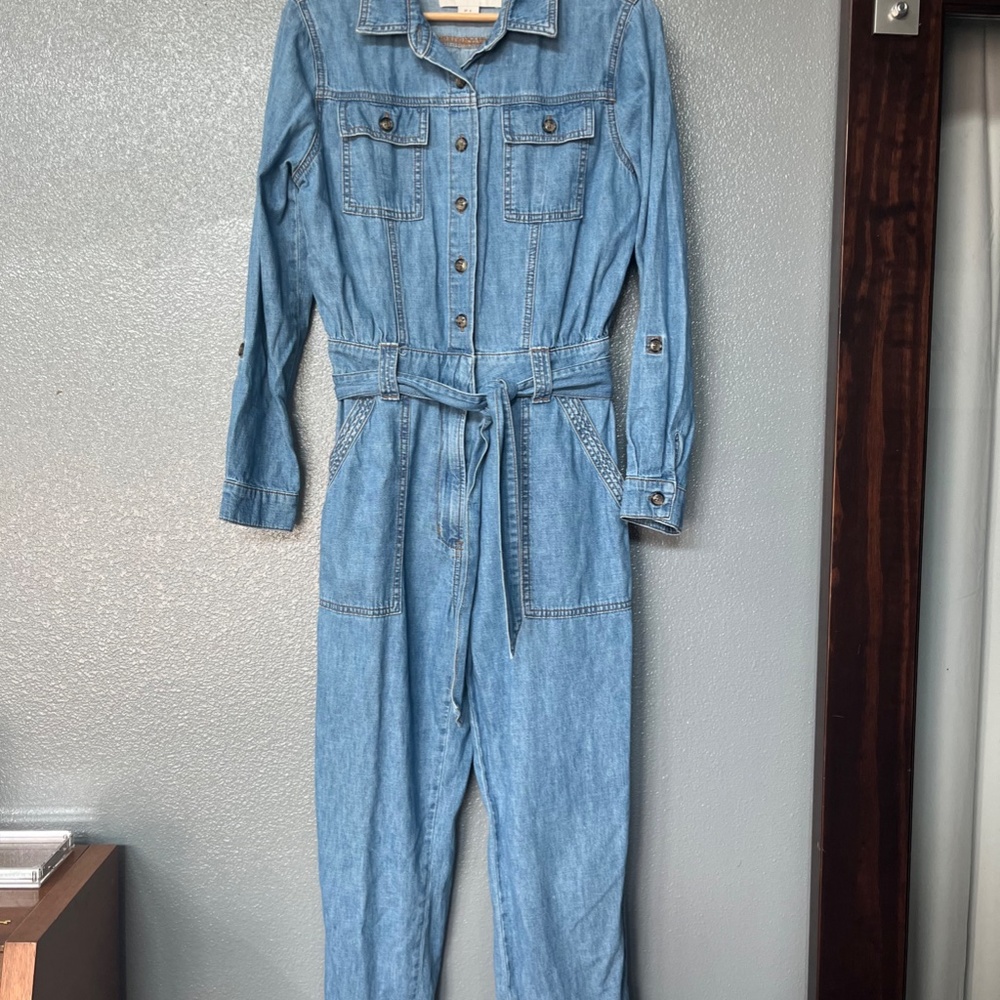 Anthropologie Pilcro & the Letterpress Denim Jumpsuit, size small